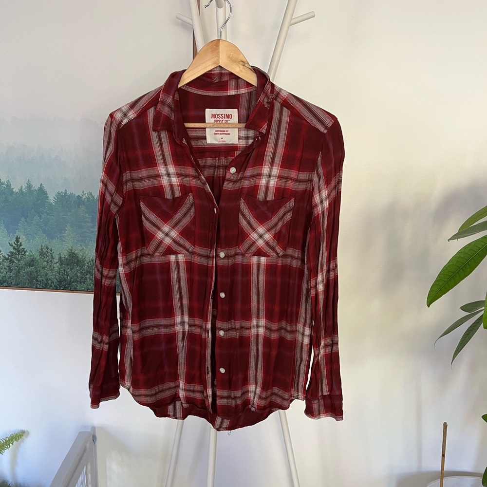 Mossimo Plaid Button Down Shirt